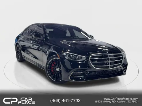 Black 2023 Mercedes-Benz S-Class S 500 4MATIC Sedan 4D for sale in Addison, TX