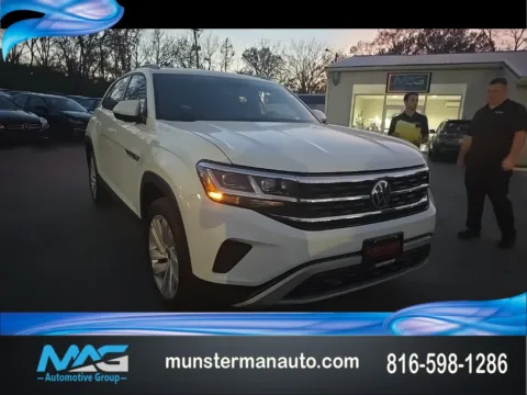 White 2021 Volkswagen Atlas Cross Sport 3.6L V6 SE w/Technology for sale in Blue Springs, MO