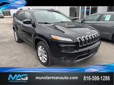 Black 2015 Jeep Cherokee Limited for sale in Blue Springs, MO