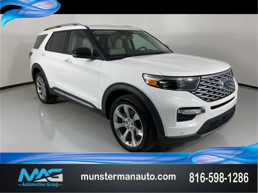 White 2020 Ford Explorer Platinum for sale in Blue Springs, MO