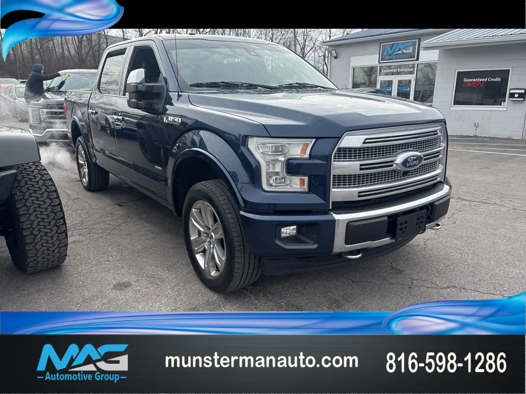 Blue 2015 Ford F-150 Platinum for sale in Blue Springs, MO