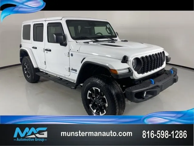 White 2024 Jeep Wrangler Rubicon X 4xe for sale in Blue Springs, MO