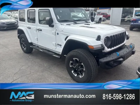 White 2024 Jeep Wrangler Rubicon X 4xe for sale in Blue Springs, MO