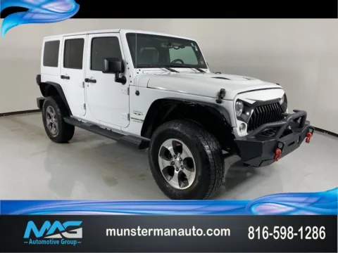 White 2018 Jeep Wrangler JK Unlimited Sahara for sale in Blue Springs, MO