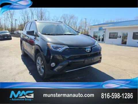 Black 2017 Toyota RAV4 Hybrid Limited for sale in Blue Springs, MO