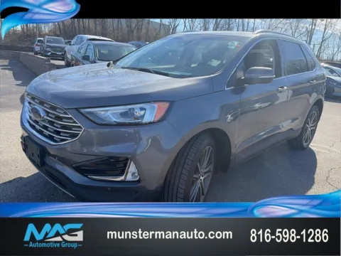 Gray 2021 Ford Edge Titanium for sale in Blue Springs, MO
