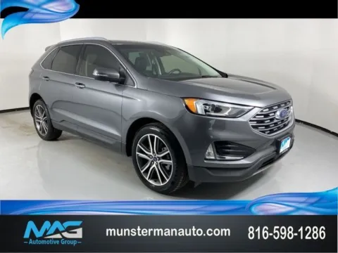 Gray 2021 Ford Edge Titanium for sale in Blue Springs, MO