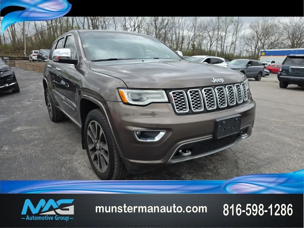 Brown 2017 Jeep Grand Cherokee Overland for sale in Blue Springs, MO