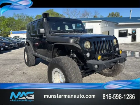 Black 2014 Jeep Wrangler Unlimited Rubicon for sale in Blue Springs, MO