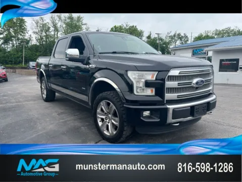 Black 2016 Ford F-150 Platinum for sale in Blue Springs, MO