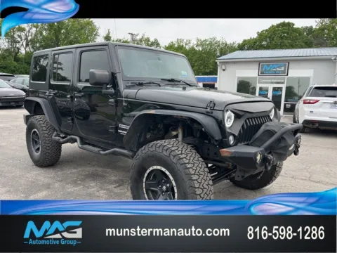 Black 2017 Jeep Wrangler Unlimited Sport for sale in Blue Springs, MO