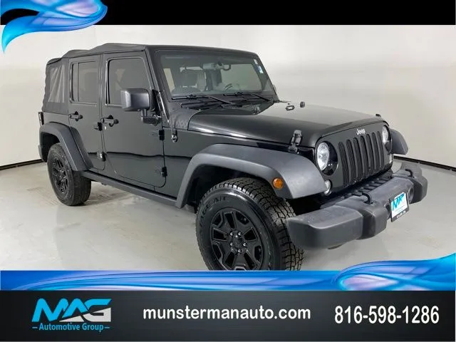 Black 2017 Jeep Wrangler Unlimited Sport for sale in Blue Springs, MO