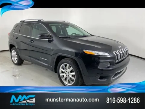 Black 2015 Jeep Cherokee Limited for sale in Blue Springs, MO