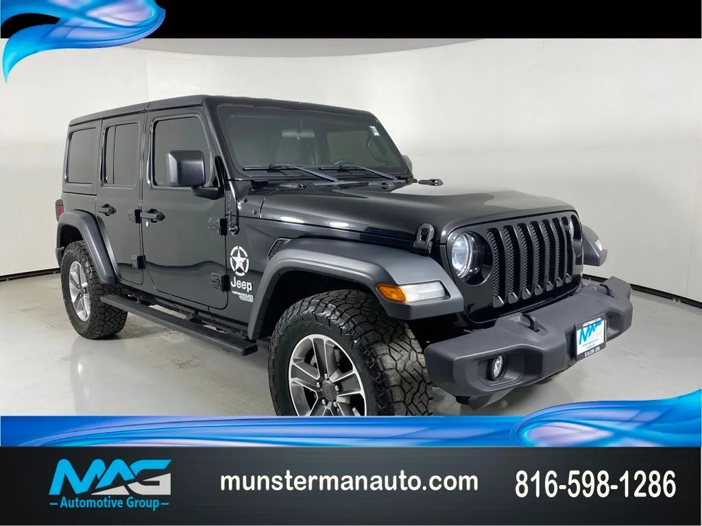 Black 2018 Jeep Wrangler Unlimited Sport for sale in Blue Springs, MO