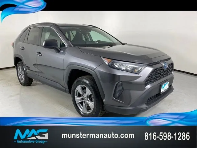 Gray 2022 Toyota RAV4 Hybrid LE for sale in Blue Springs, MO