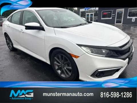 White 2019 Honda Civic EX for sale in Blue Springs, MO