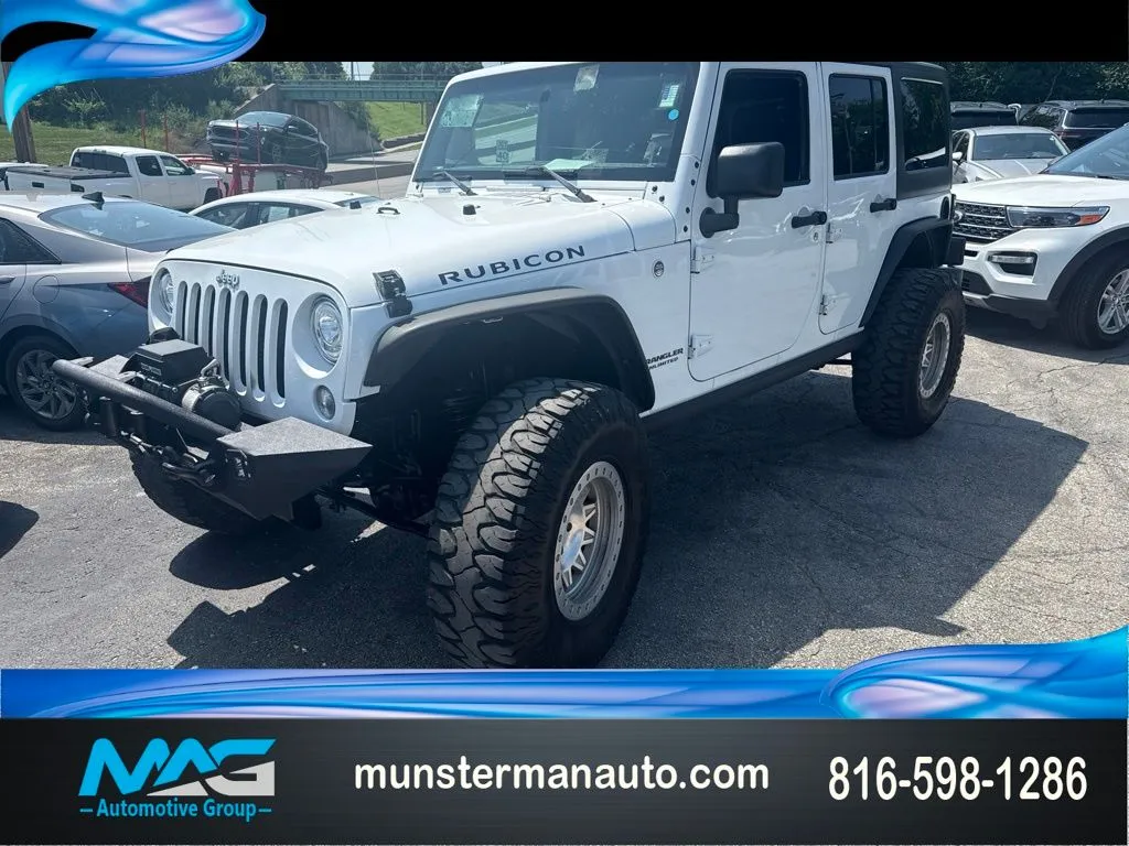 White 2017 Jeep Wrangler Unlimited Rubicon for sale in Blue Springs, MO
