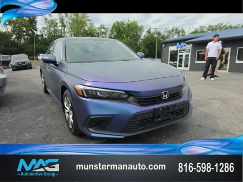 Blue 2024 Honda Civic LX for sale in Blue Springs, MO