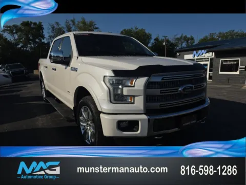 White 2015 Ford F-150 Platinum for sale in Blue Springs, MO