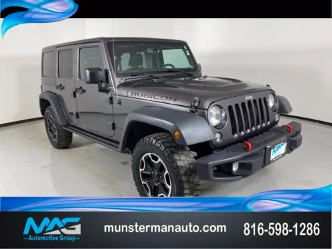 Gray 2016 Jeep Wrangler Unlimited Rubicon for sale in Blue Springs, MO