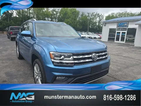 Blue 2019 Volkswagen Atlas 3.6L V6 SE for sale in Blue Springs, MO