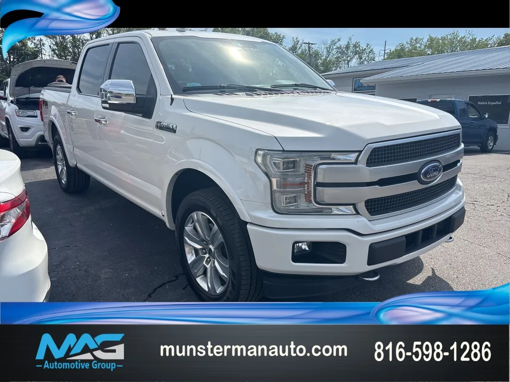 White 2018 Ford F-150 Platinum for sale in Blue Springs, MO