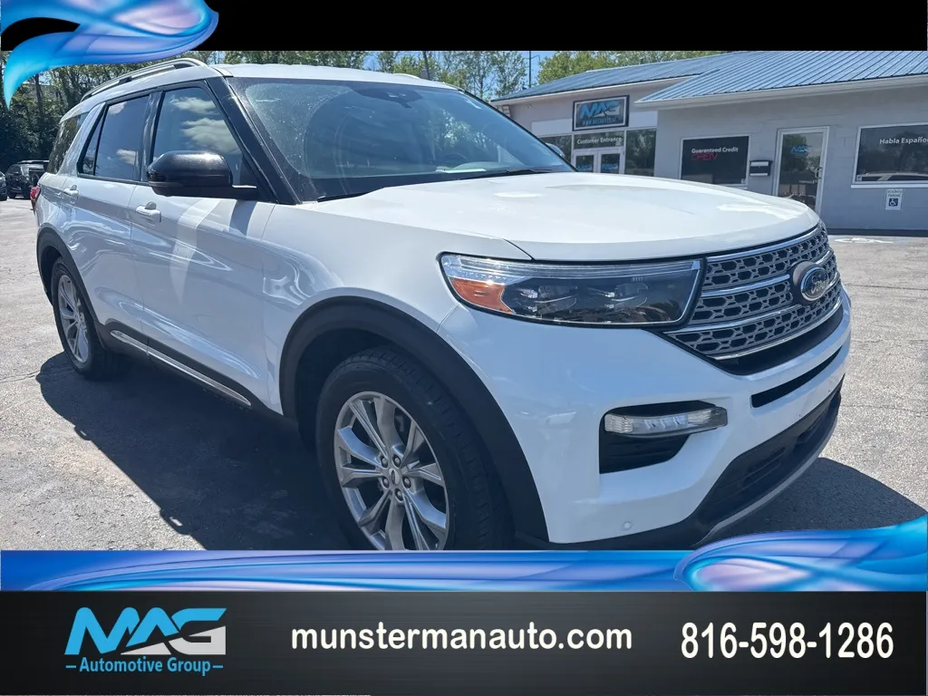 White 2021 Ford Explorer Limited for sale in Blue Springs, MO