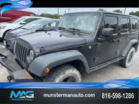 Black 2016 Jeep Wrangler Unlimited Sport for sale in Blue Springs, MO
