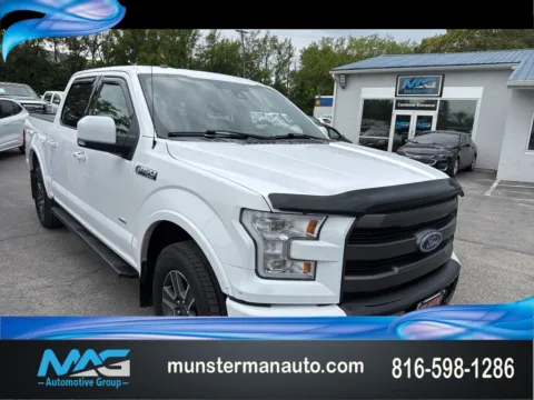 White 2015 Ford F-150 Lariat for sale in Blue Springs, MO