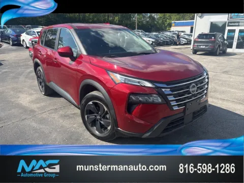 Red 2024 Nissan Rogue SV for sale in Blue Springs, MO