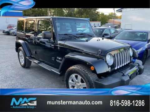 Black 2017 Jeep Wrangler Unlimited Sahara for sale in Blue Springs, MO