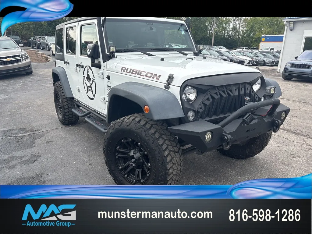 White 2015 Jeep Wrangler Unlimited Rubicon for sale in Blue Springs, MO