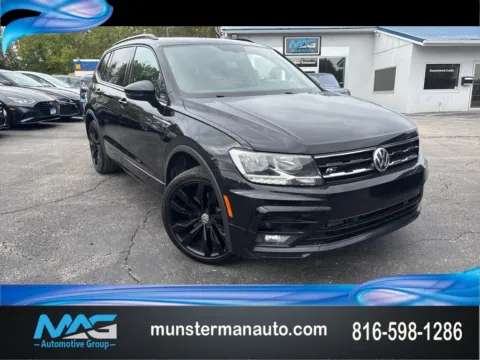 Black 2021 Volkswagen Tiguan 2.0T SE R-Line Black for sale in Blue Springs, MO