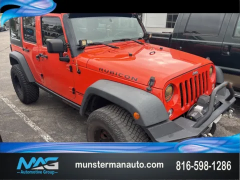 Orange 2015 Jeep Wrangler Unlimited Rubicon for sale in Blue Springs, MO