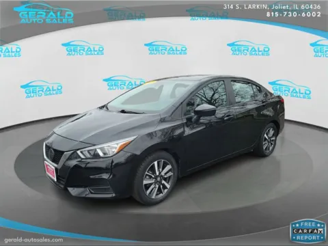Black 2021 Nissan Versa SV for sale in Joliet, IL