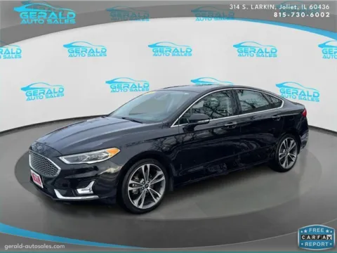 Black 2019 Ford Fusion Titanium for sale in Joliet, IL