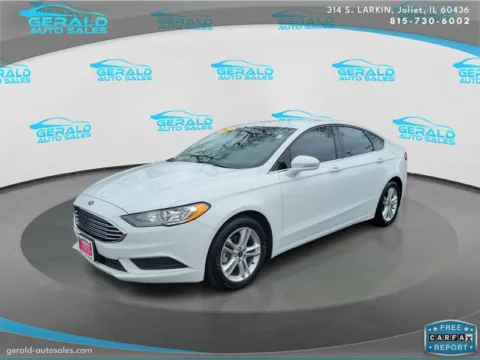 White 2018 Ford Fusion SE for sale in Joliet, IL