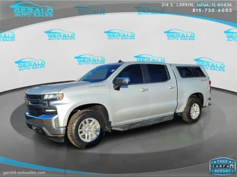Silver 2019 Chevrolet Silverado 1500 LT for sale in Joliet, IL
