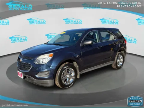 Black 2016 Chevrolet Equinox LS for sale in Joliet, IL