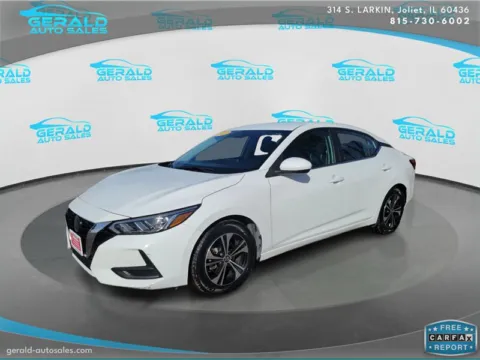 White 2023 Nissan Sentra SV for sale in Joliet, IL