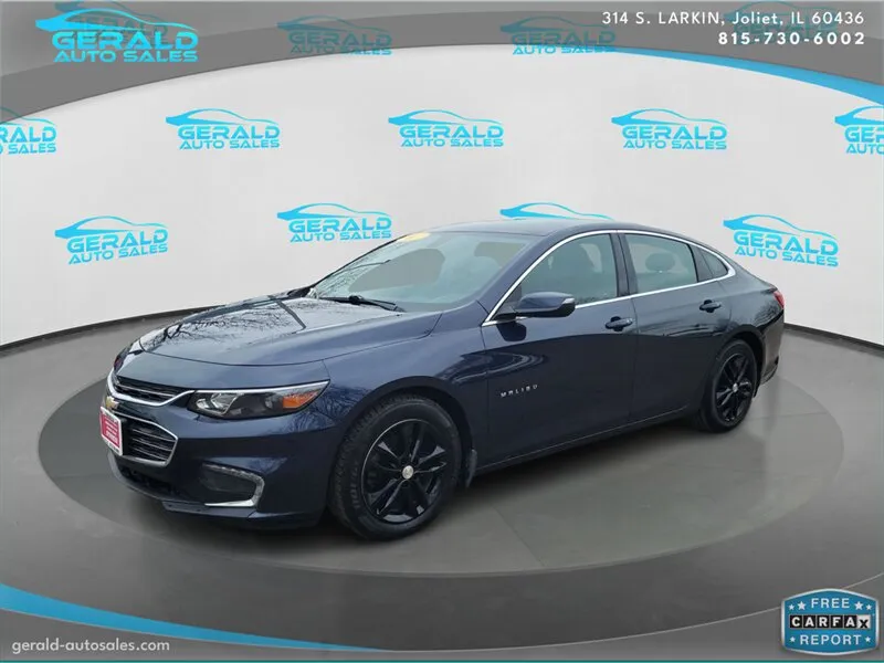 Blue 2017 Chevrolet Malibu LT for sale in Joliet, IL