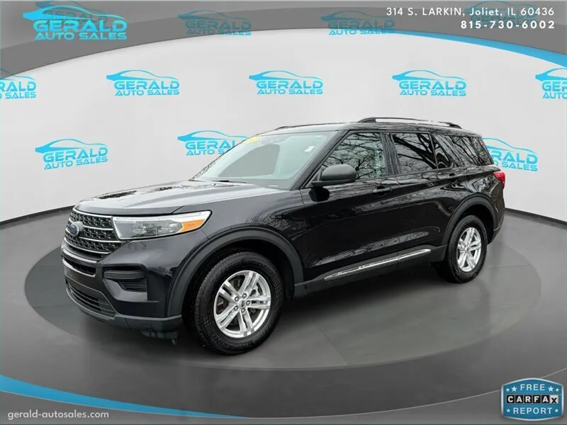 Black 2022 Ford Explorer XLT for sale in Joliet, IL