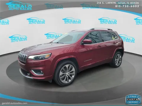 Red 2019 Jeep Cherokee Overland for sale in Joliet, IL