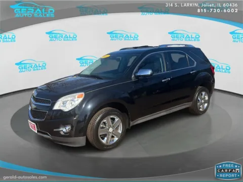 Black 2014 Chevrolet Equinox LTZ for sale in Joliet, IL