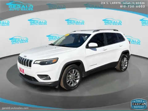 White 2019 Jeep Cherokee Latitude Plus for sale in Joliet, IL