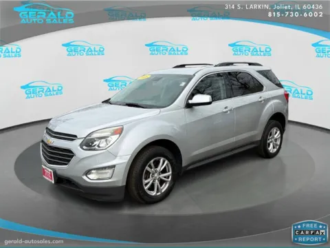 Silver 2016 Chevrolet Equinox LT for sale in Joliet, IL