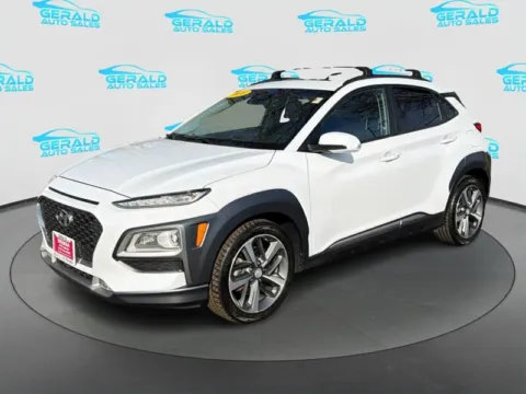 White 2020 Hyundai KONA Limited for sale in Joliet, IL