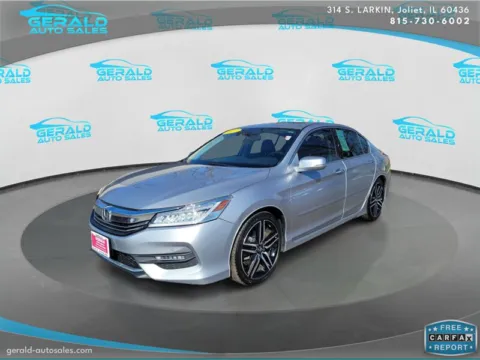 Silver 2017 Honda Accord Touring V6 for sale in Joliet, IL