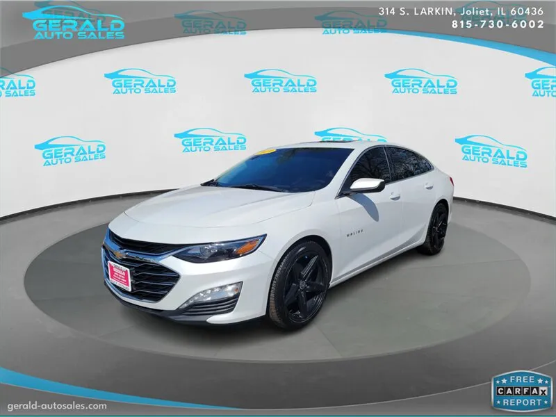 White 2019 Chevrolet Malibu LT for sale in Joliet, IL