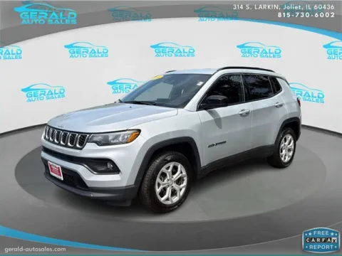 Silver 2024 Jeep Compass Latitude for sale in Joliet, IL